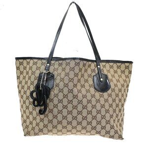 GUCCI GG Jolie Shoulder Hand Tote Bag Patent Leather Brown GHW 30CA363